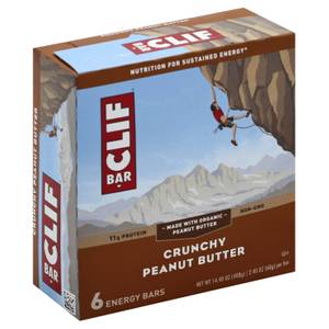 Clif Bar Crunchy Peanut Butter Energy Bars 6 Count