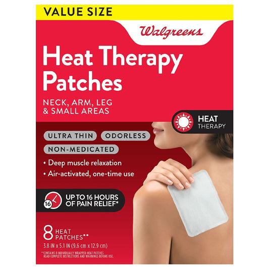 Walgreens Heat Therapy Patches For Neck Arm Leg and Small Areas 8.0ea