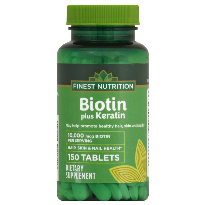 Finest Nutrition Biotin plus Keratin 150.0ea