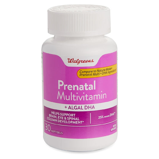 Walgreens Prenatal Multivitamin Plus DHA 30gels