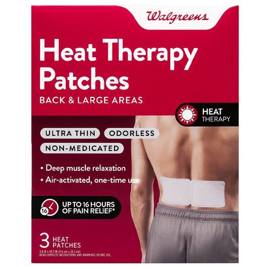 Walgreens Heat Therapy Patches For Back and Large Areas 3.0ea