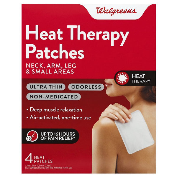 Walgreens Heat Therapy Patches For Neck Arm Leg and Small Areas 4.0ea