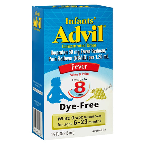 Infants Advil Concentrated Drops Fever White Grape 0.5fl oz