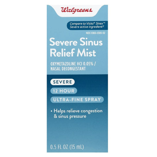 Walgreens Severe Sinus Relief Mist 0.5oz
