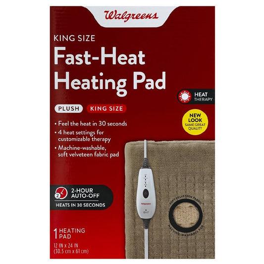 Walgreens Fast Heat Heating Pad King Size 1.0ea