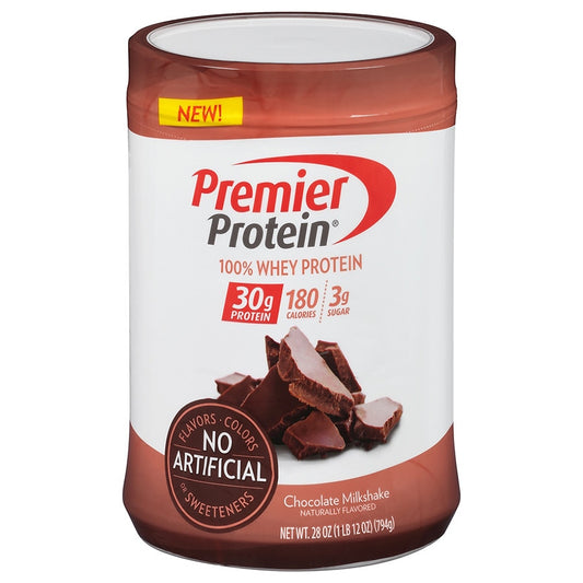 Premier Protein 100percent Whey Protein Powder Chocolate Milkshake 28.0oz