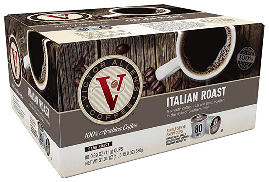 Victor Allens Coffee Italian Roast  80 Count