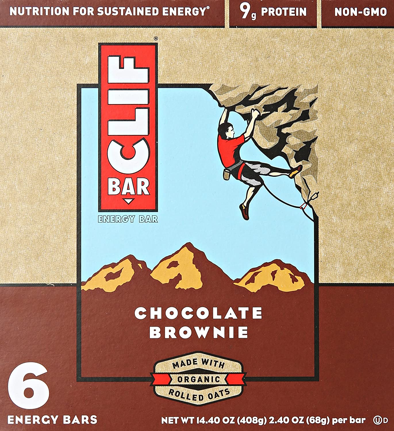 Clif Bar  Chocolate Brownie Energy Bars 6 Count