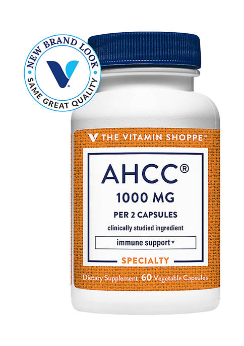 The Vitamin Shoppe AHCC 500 MG 60 Vegetable Capsules