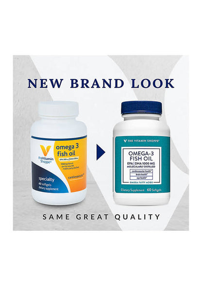 The Vitamin Shoppe Omega 3 Fish Oil 1000 MG