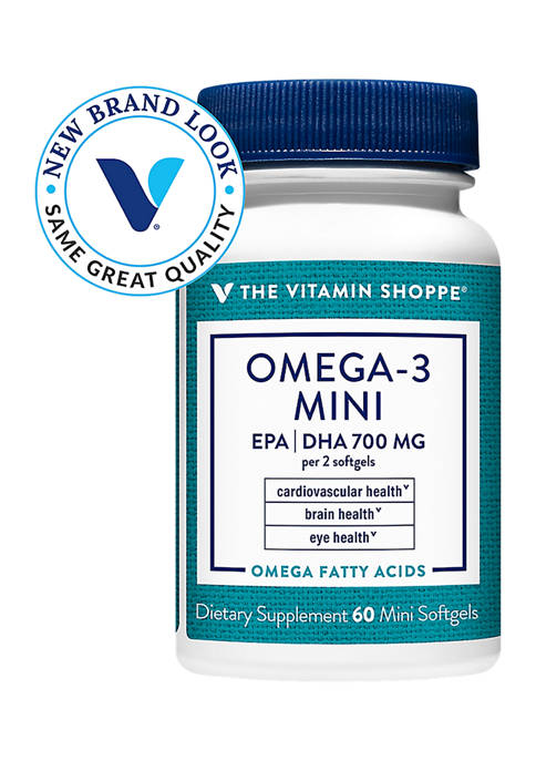 The Vitamin Shoppe Omega 3 Mini EPA and DHA 700 MG