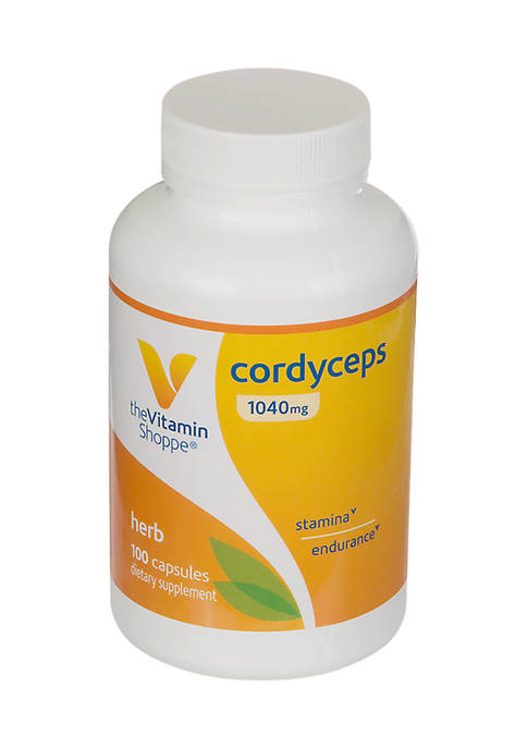 The Vitamin Shoppe Cordyceps 1040 MG 100 Capsules