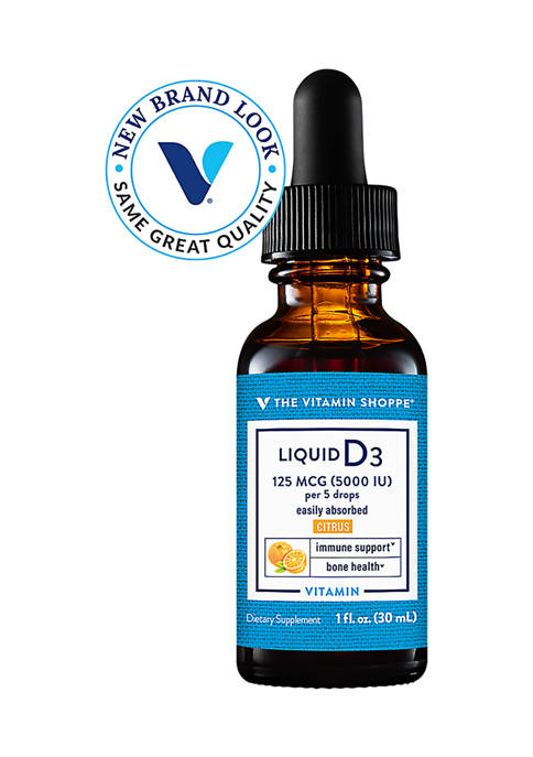 The Vitamin Shoppe Liquid Vitamin D3 5000 IU