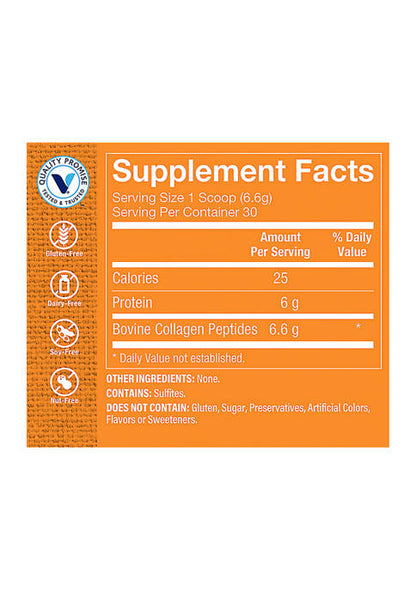 The Vitamin Shoppe Collagen Peptides Powder Unflavored 7 Ounces