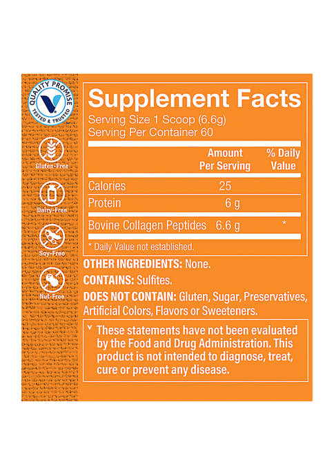 The Vitamin Shoppe Collagen Peptides Powder Unflavored 14 Ounces