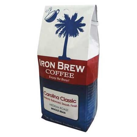 IRON BREW Coffee 0.12 oz Net Weight Whole Bean