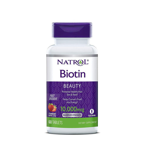 Natrol Biotin 10000 mcg Strawberry 60ea