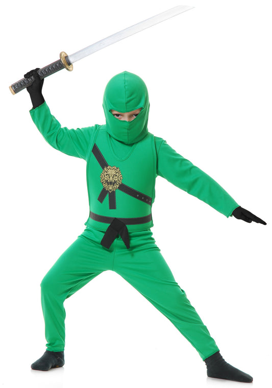 Green Ninja Costume Small Child