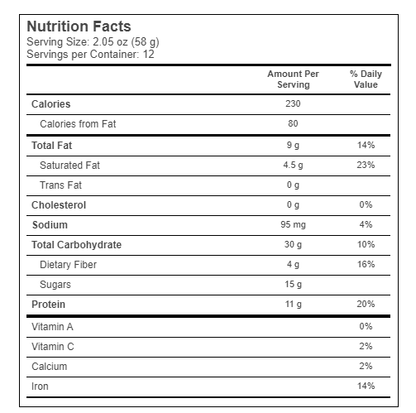 The Gluten Free Bar Dark Chocolate Coconut 12 Bars