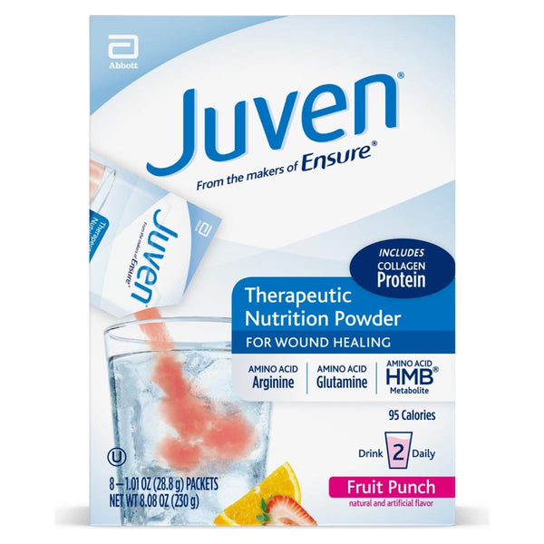 Juven Therapeutic Nutrition Powder Fruit Punch 1.01oz by 8 pack